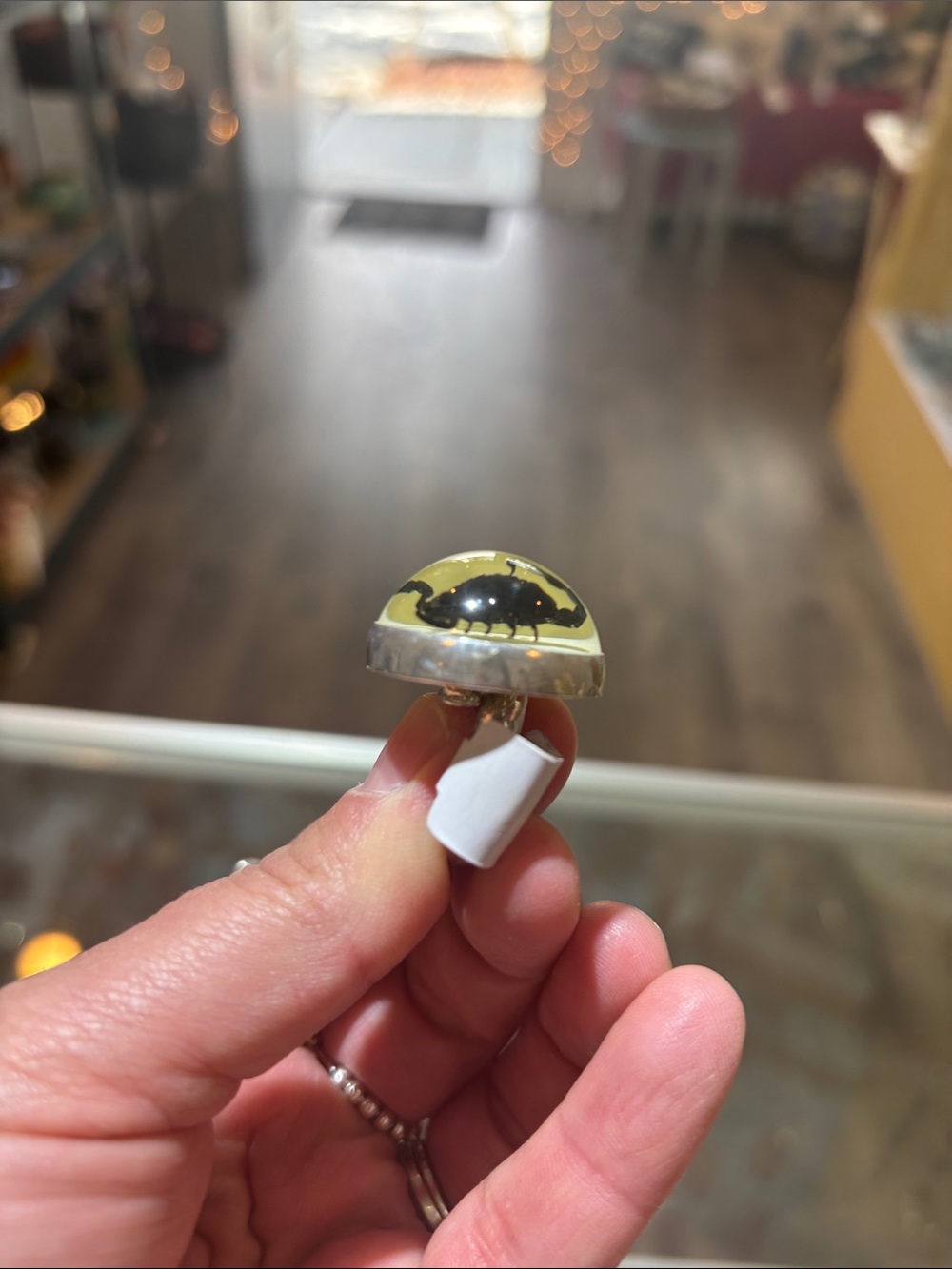 Scorpion Dome Ring Sterling Silver - Picture 4 of 7